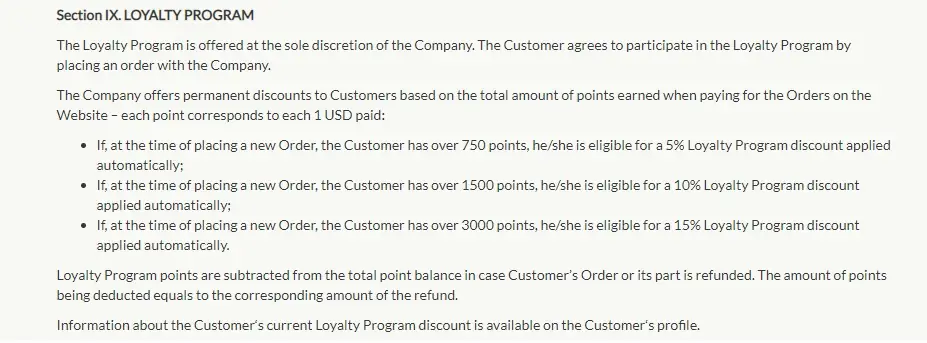 BBQPapers Loyalty program
